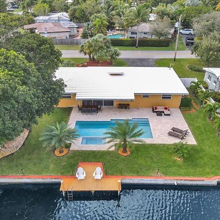 New! Waterfront Heated Pool & Jacuzzi 2 Mi To Beach - Fishing Pier Relaxing Spa & Hammock Fort Lauderdale Kültér fotó