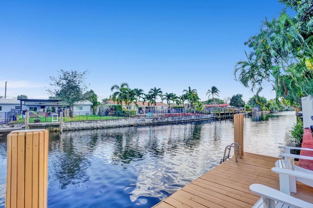 New! Waterfront Heated Pool & Jacuzzi 2 Mi To Beach - Fishing Pier Relaxing Spa & Hammock Fort Lauderdale Kültér fotó