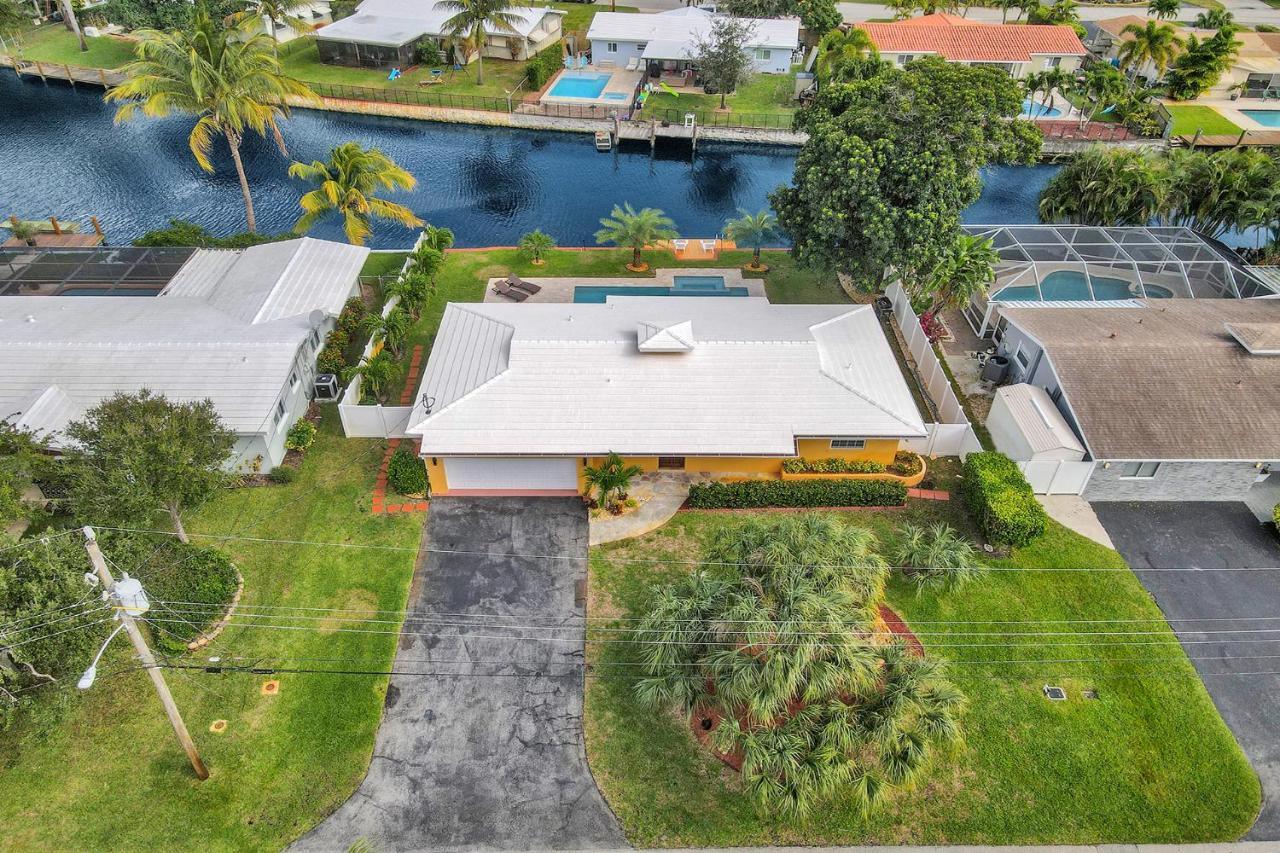 New! Waterfront Heated Pool & Jacuzzi 2 Mi To Beach - Fishing Pier Relaxing Spa & Hammock Fort Lauderdale Kültér fotó