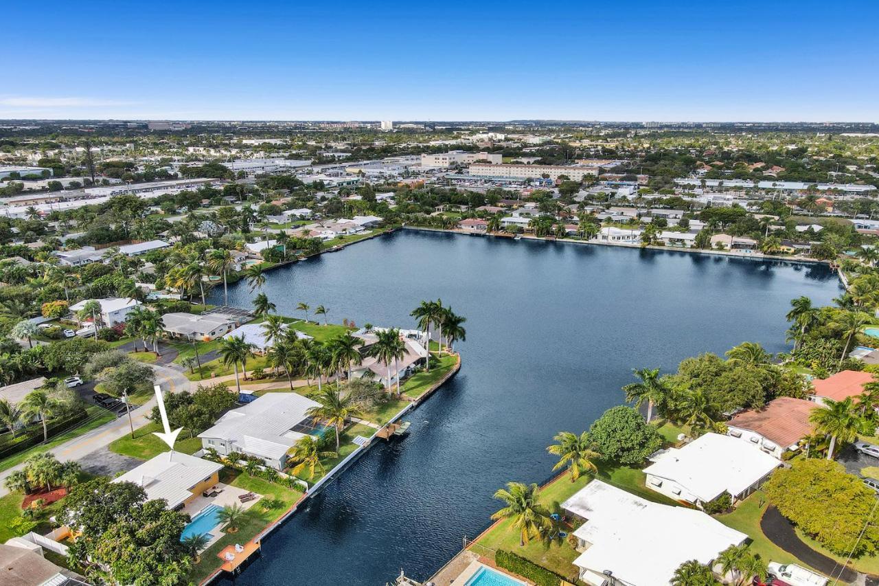 New! Waterfront Heated Pool & Jacuzzi 2 Mi To Beach - Fishing Pier Relaxing Spa & Hammock Fort Lauderdale Kültér fotó