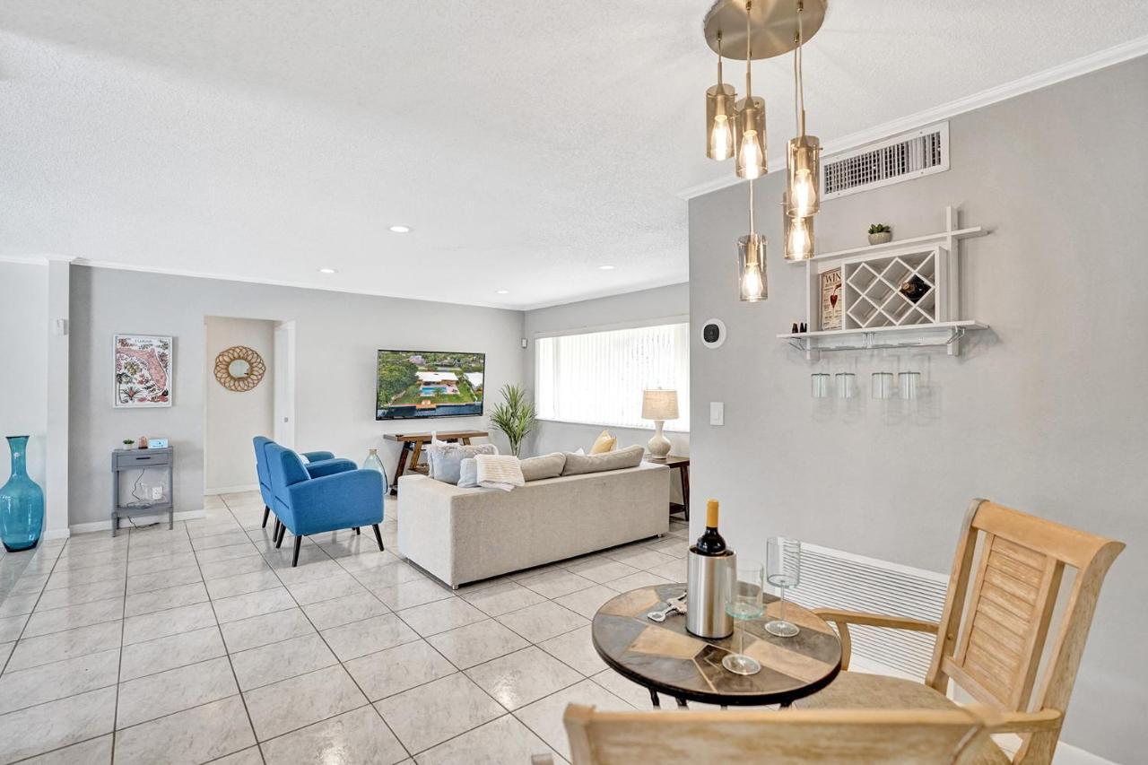 New! Waterfront Heated Pool & Jacuzzi 2 Mi To Beach - Fishing Pier Relaxing Spa & Hammock Fort Lauderdale Kültér fotó
