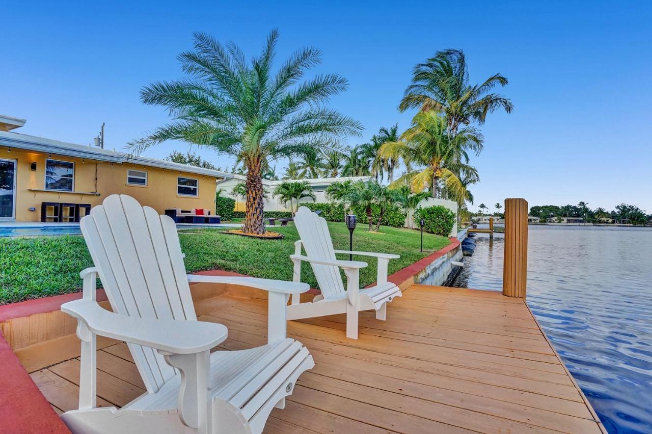 New! Waterfront Heated Pool & Jacuzzi 2 Mi To Beach - Fishing Pier Relaxing Spa & Hammock Fort Lauderdale Kültér fotó