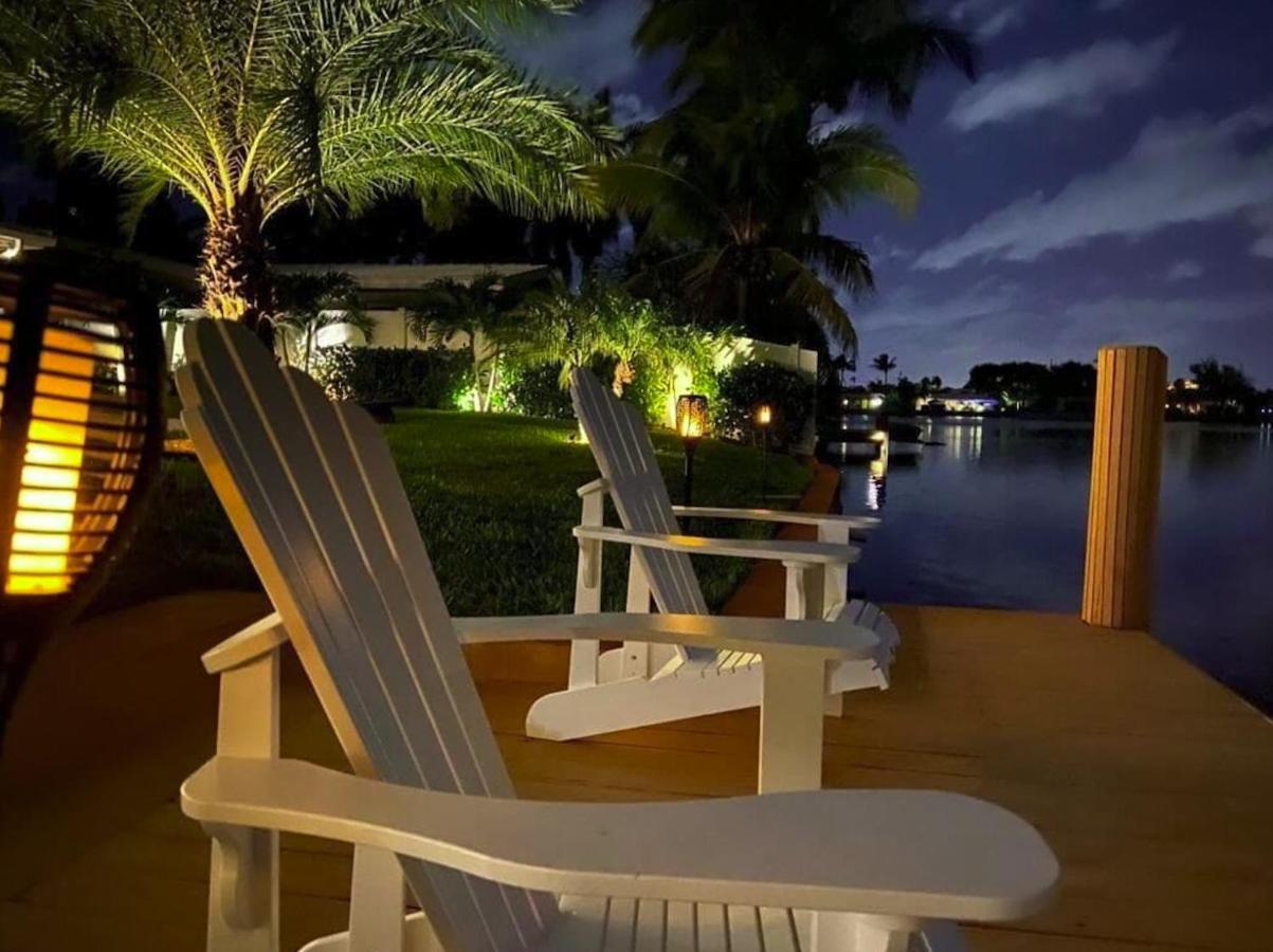New! Waterfront Heated Pool & Jacuzzi 2 Mi To Beach - Fishing Pier Relaxing Spa & Hammock Fort Lauderdale Kültér fotó