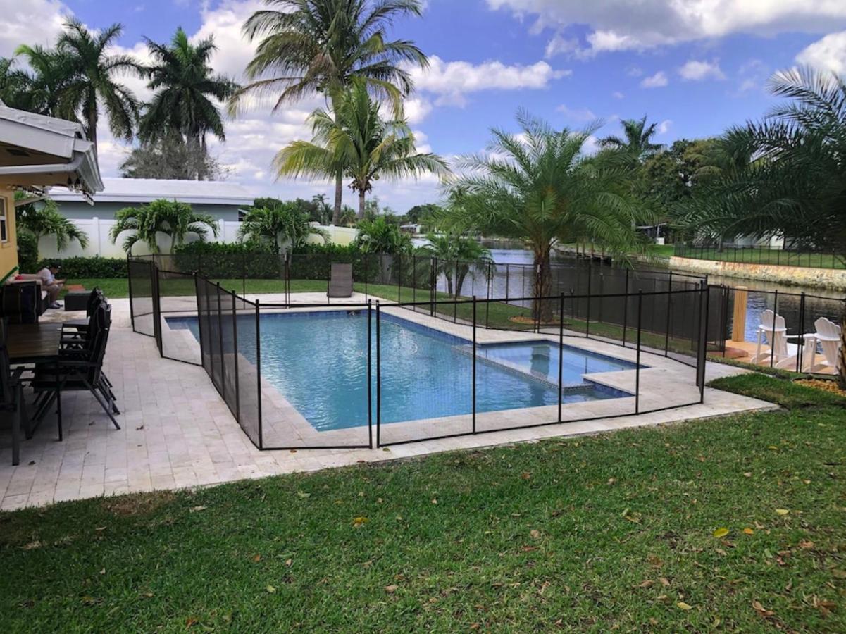 New! Waterfront Heated Pool & Jacuzzi 2 Mi To Beach - Fishing Pier Relaxing Spa & Hammock Fort Lauderdale Kültér fotó